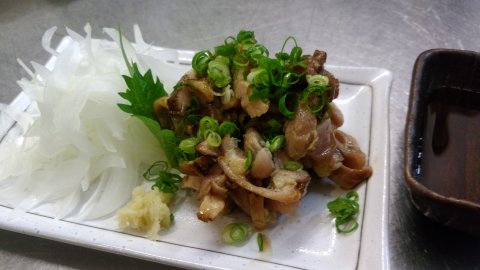 薩摩地鶏タタキ(カボスポン酢)